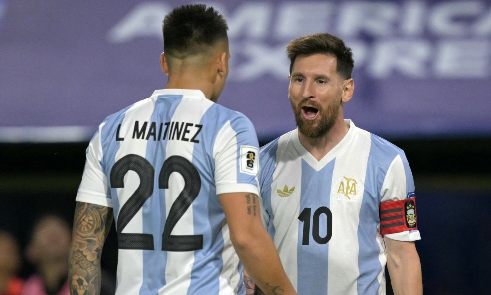 Lautaro Martinez i Lionel Messi