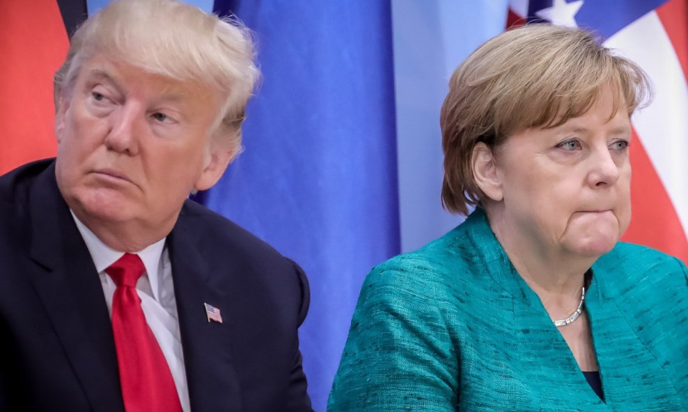 Donald Trump i Angela Merkel