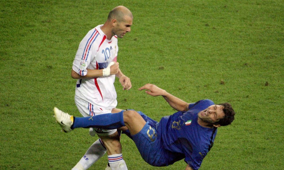 Zinedine Zidane i Marco Materazzi, finale SP 2006: Francuska - Italija, 9.7.2006.