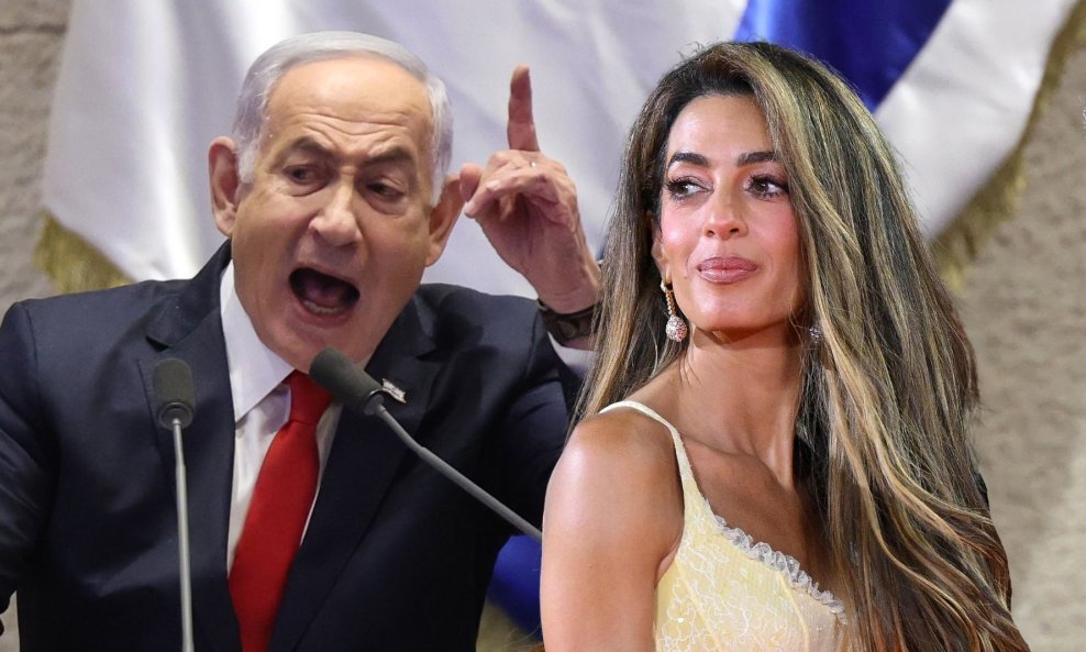 Benjamin Netanyahu i Amal Clooney