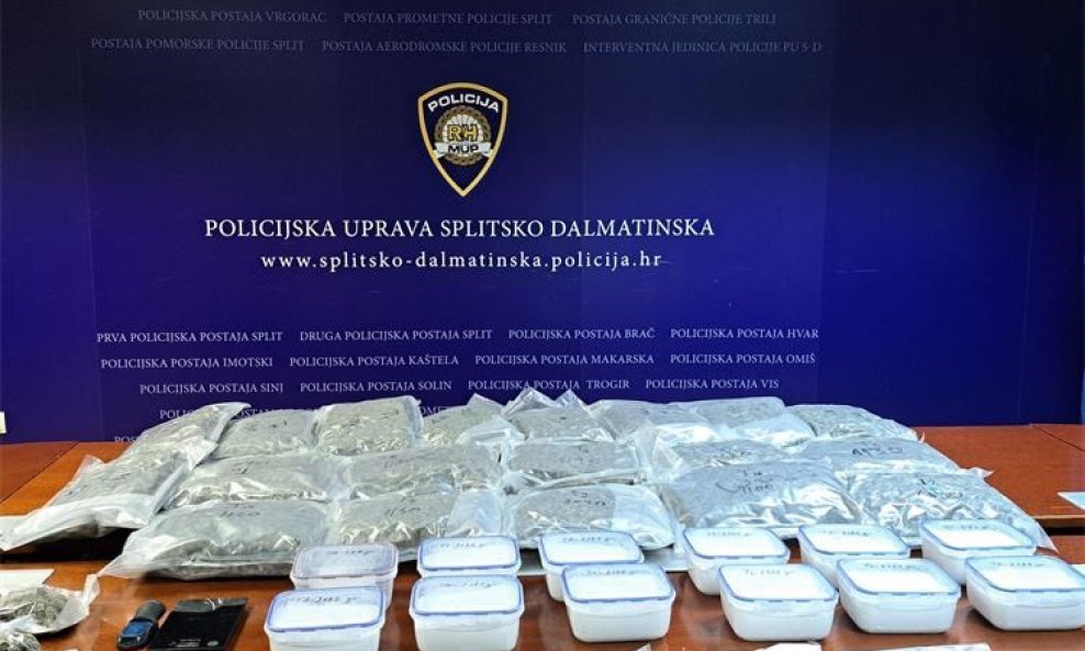 Policija zaplijenila gotovo 50 kilograma droge u Splitu