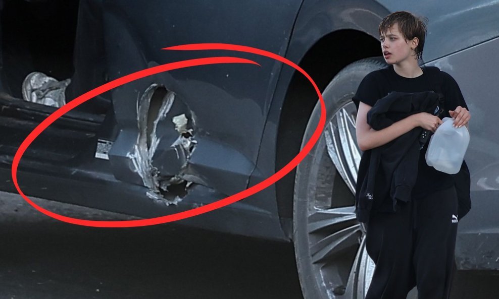 Shiloh Jolie-Pitt i rupa na njezinom automobilu