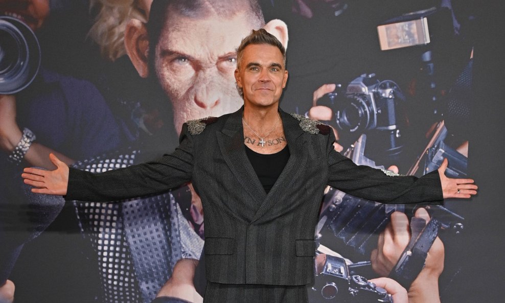 Robbie Williams na europskoj premijeri filma 'Bolji čovjek' u Londonu