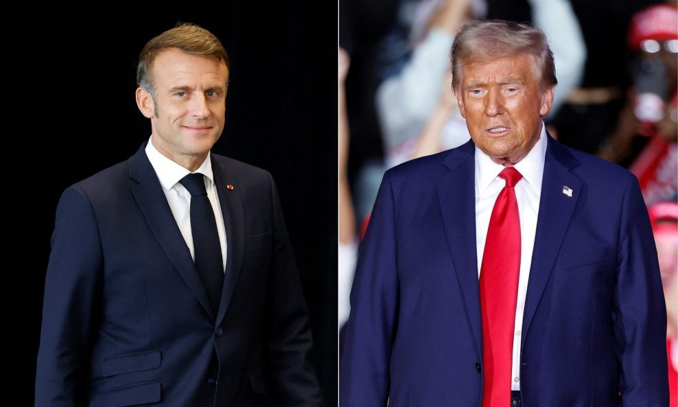 Emmanuel Macron i Donald Trump