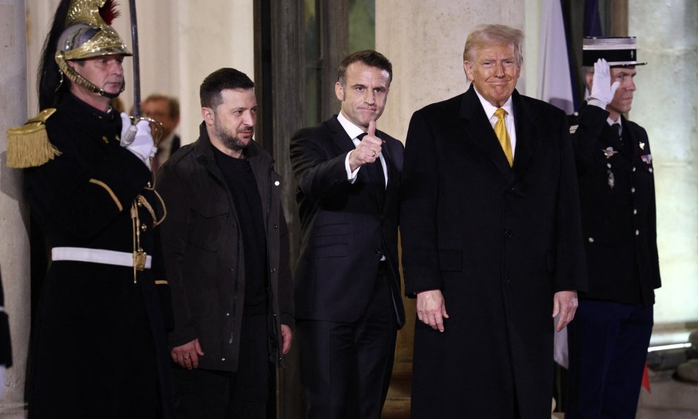 Zelenski, Macron i Trump