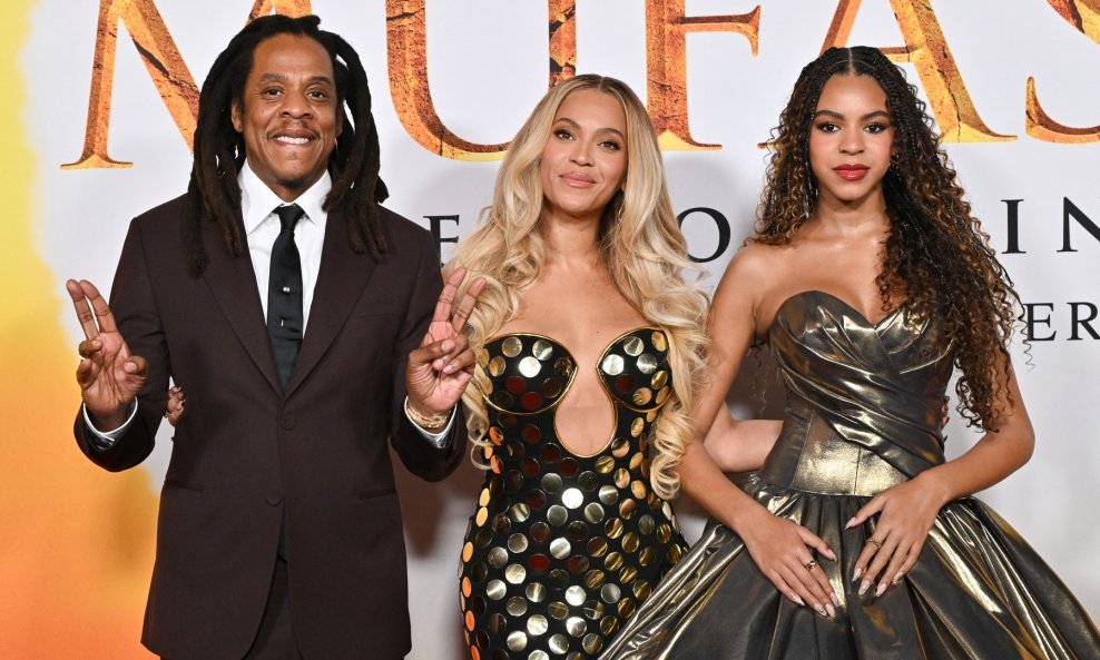 Jay-Z, Blue Ivy i Beyonce na premijeri 'Mufase'