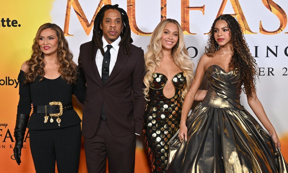 Tina Knowles, Jay-Z, Beyonce i Blue Ivy Carter