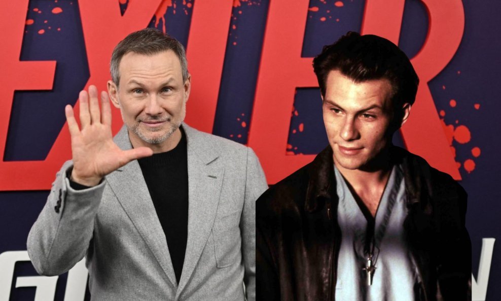 Christian Slater nekad (desno) i sad (lijevo)