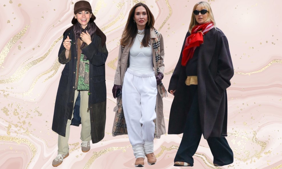 Lily Collins, Myleene Klass i Jennifer Lawrence u svijetlosmeđim tenisicama