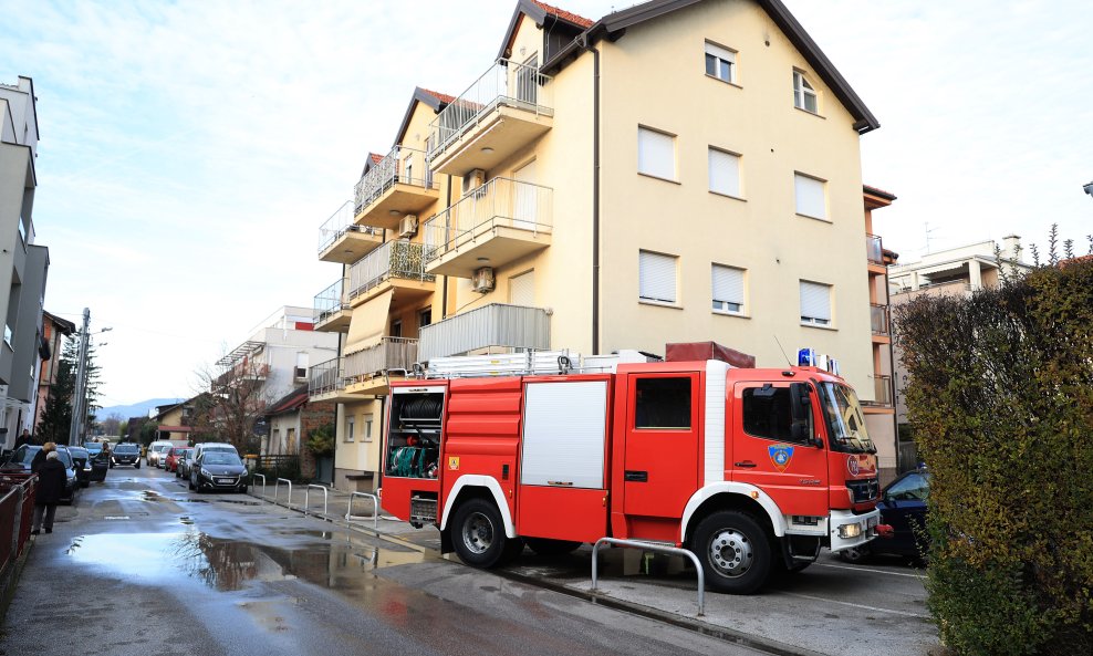 Mjesto požara na zagrebačkoj Kajzerici