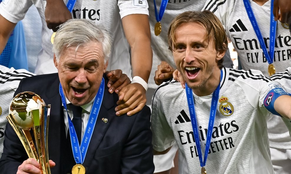 Carlo Ancelotti i Luka Modrić Real Madrid