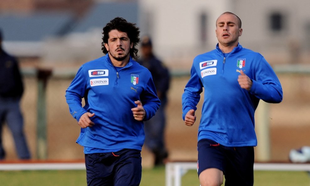 Gennaro Gattuso i Fabio Cannavaro u lipnju 2009. godine