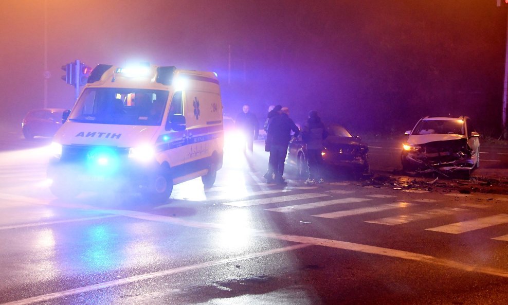 Prometna nesreća na Branimirovoj ulici u Zagrebu