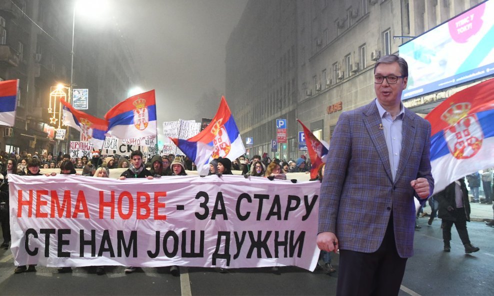 Studentski prosvjed/Aleksandar Vučić