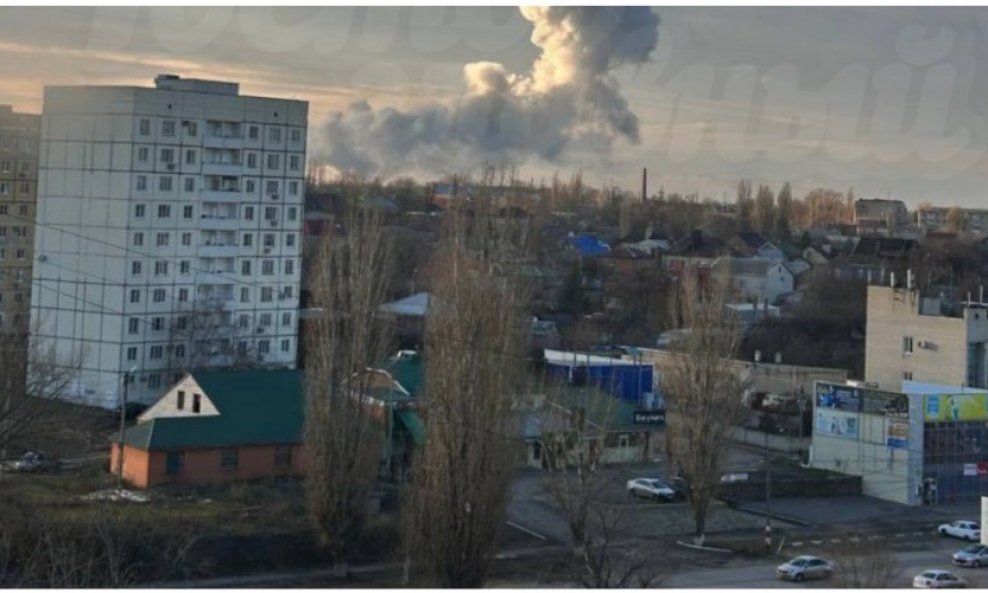 Na jednoj od objavljenih fotografija vidi se visoki stup dima iz pravca tvornice Kamenski