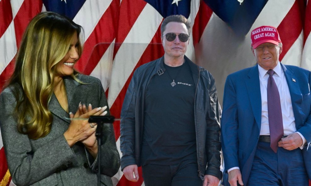 Melania Trump, Elon Musk i Donald Trump