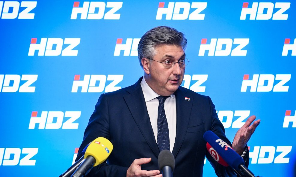 Andrej Plenković nakon sjednice predsjedništva HDZ-a