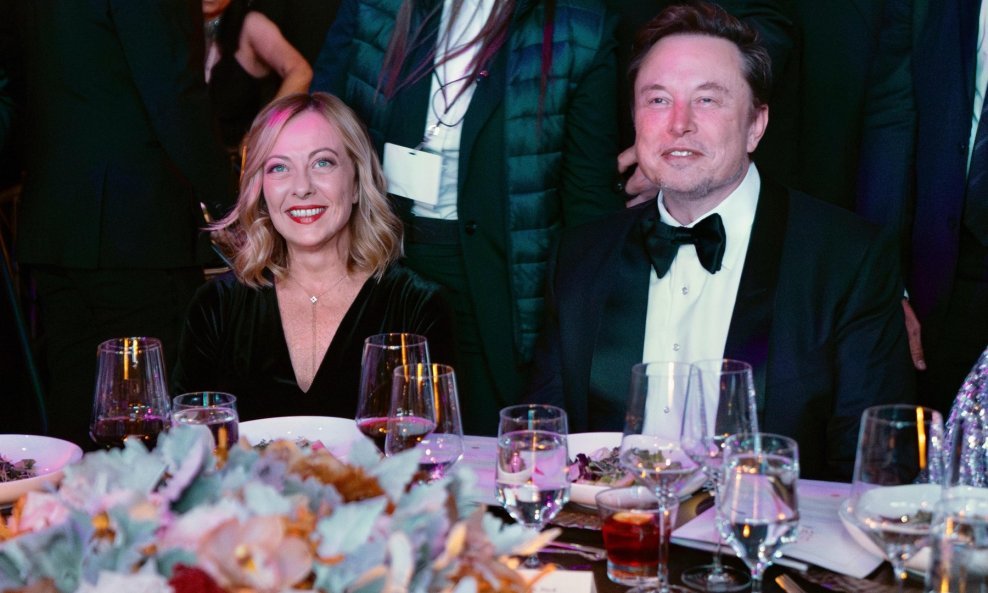 Giorgia Meloni i Elon Musk