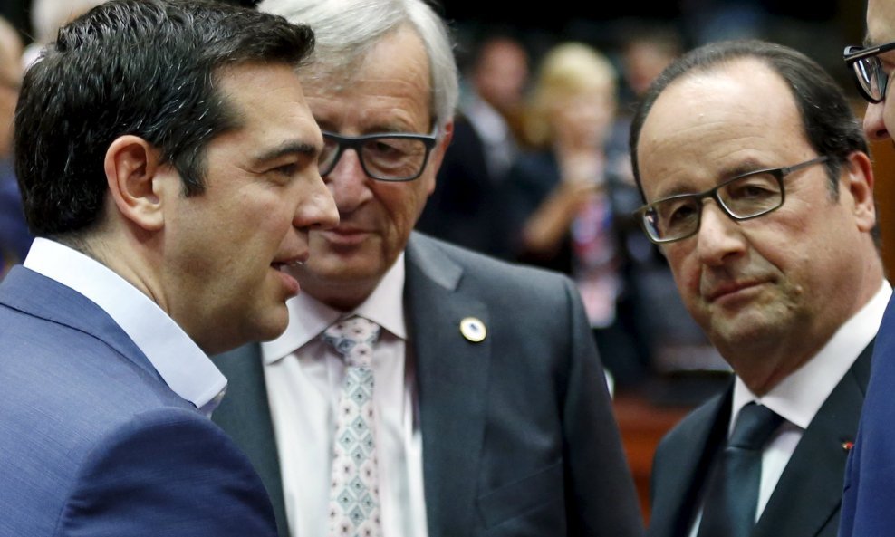 Cipras, Juncker, Hollande