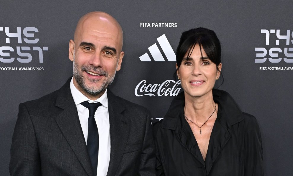 Pep Guardiola i Cristina Serra u Londonu, siječanj 2024.