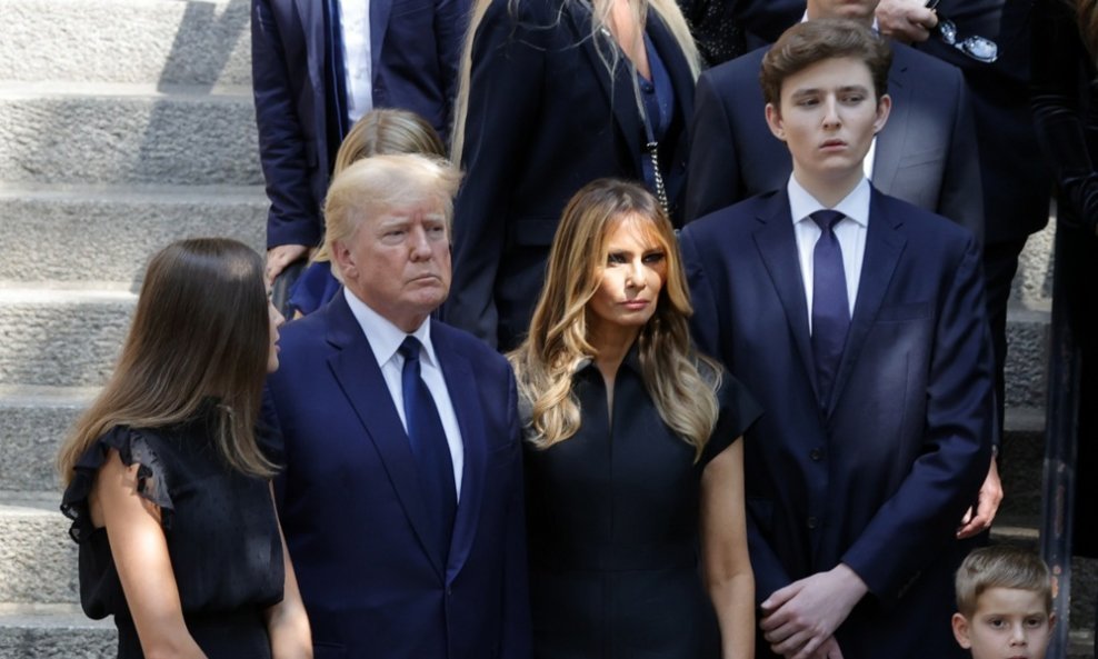 Donald, Melania i Barron Trump