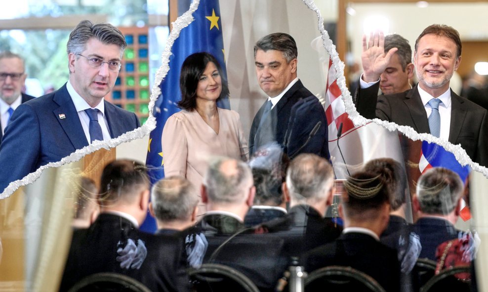 Andrej Plenković i Gordan Jandroković na inauguraciji Zorana Milanovića 2020. - nekad bilo, sad se spominjalo