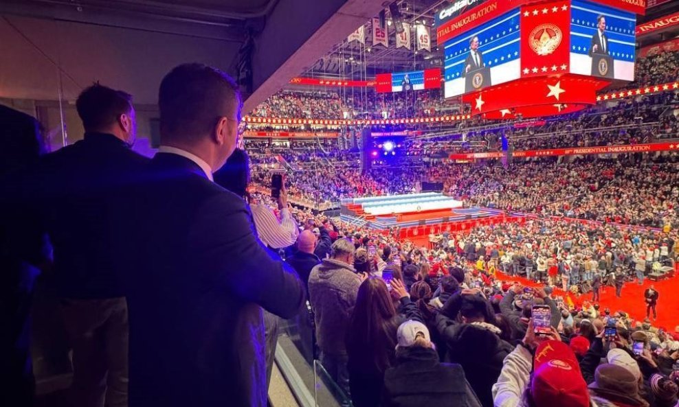 Hristijan Mickoski na inauguraciji Donalda Trumpa