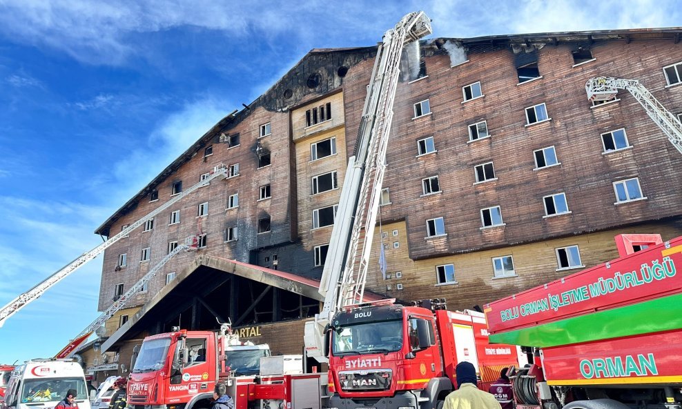 Požar u hotelu u mjestu Kartalkaya