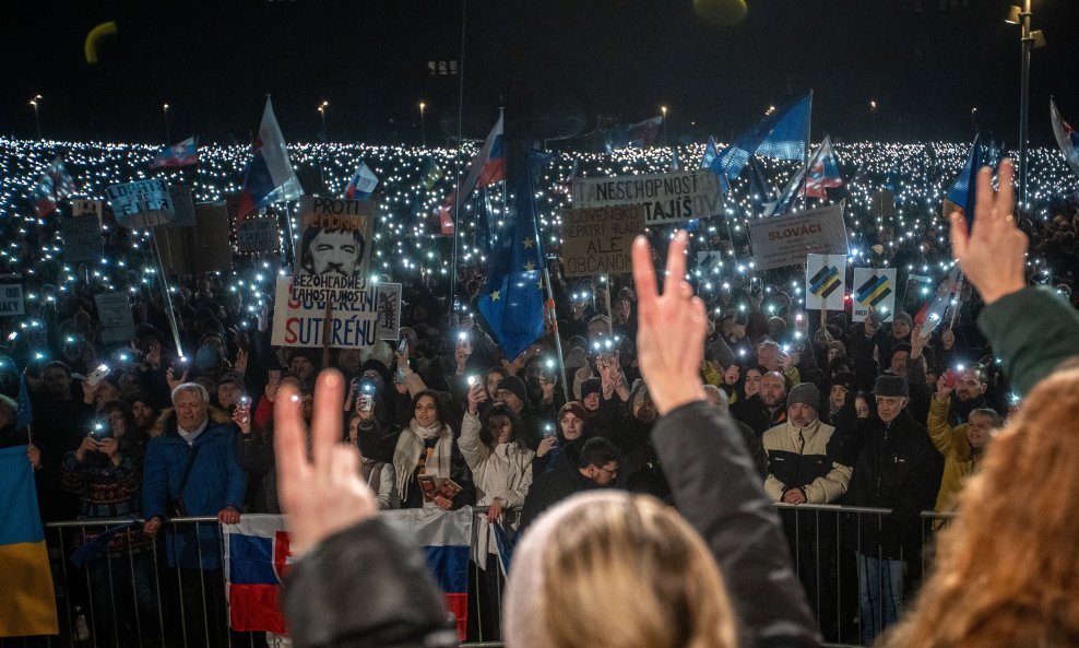 Prosvjed u Slovačkoj