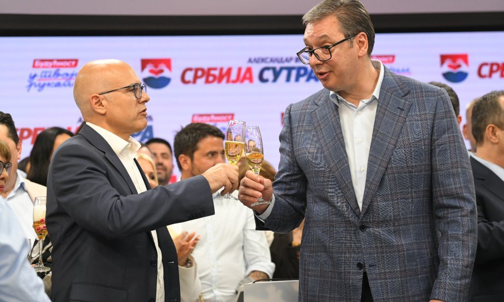 Miloš Vučević i Aleksandar Vučić