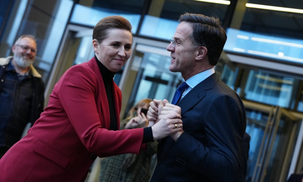 Mette Frederiksen i Mark Rutte