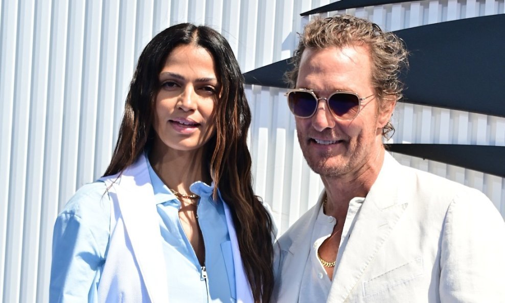 Matthew McConaughey i Camila Alves McConaughey na US Openu