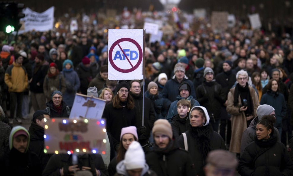 Prosvjed protiv AfD-a u Berlinu (2. veljače 2024.)