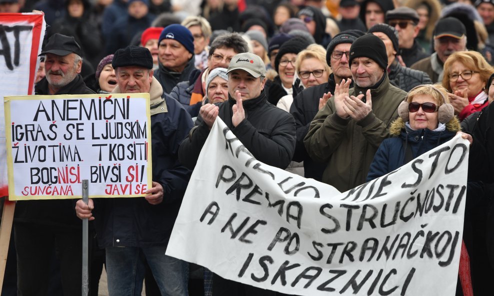 Prosvjed u Čakovcu zbog stanja u bolnici