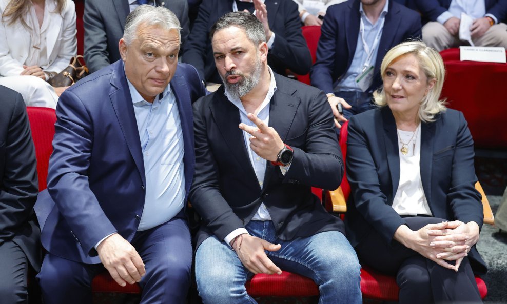 Viktor Orban, Santiago Abascal, Marine Le Pen