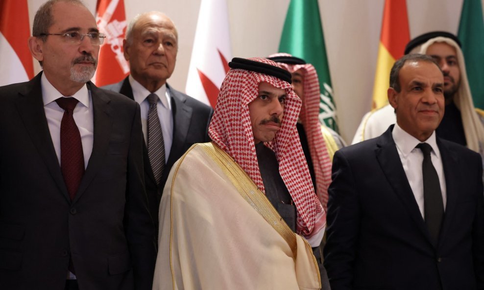 Ministri vanjskih poslova Jordana, Saudijske Arabije i Egipta: Ayman Safadi, Faisal bin Farhan i Badr Abdelaty