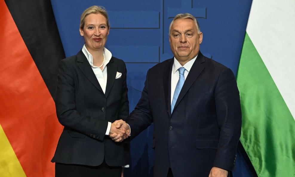 Alice Weidel i Viktor Orban