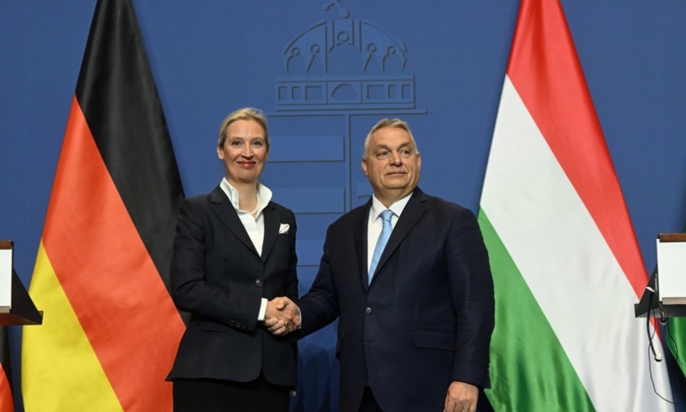 Alice Weidel i Viktor Orban