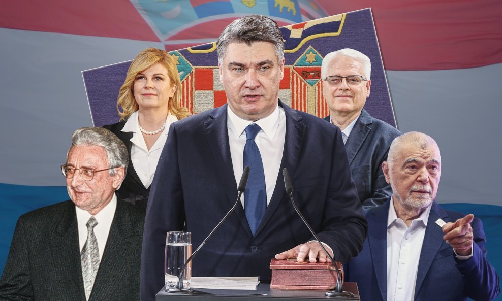 Franjo Tuđman, Kolinda Grabar Kitarović, Zoran Milanović, Ivo Josipović, Stjepan Mesić