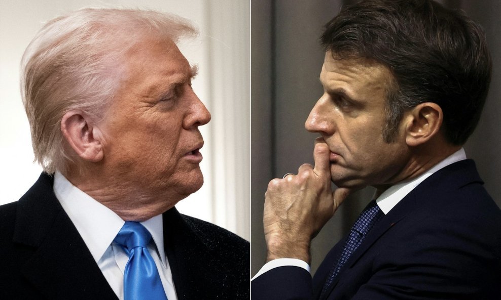 Donald Trump i Emmanuel Macron