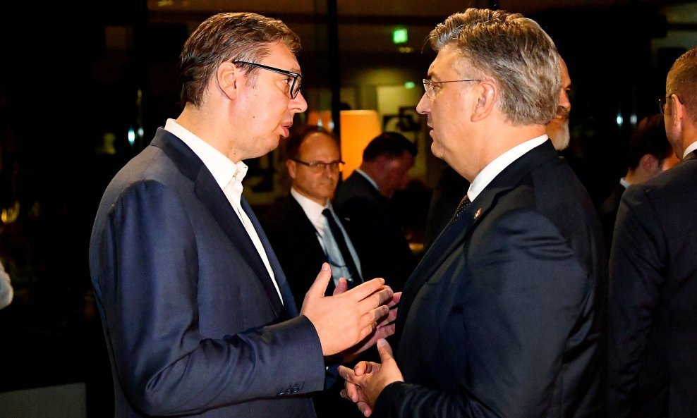 Aleksandar Vučić i Andrej Plenković