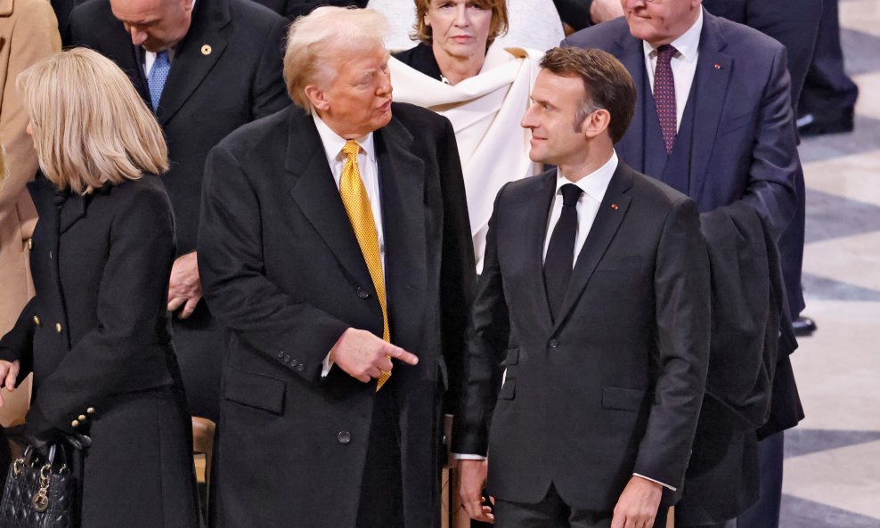 Donald Trump i Emmanuel Macron