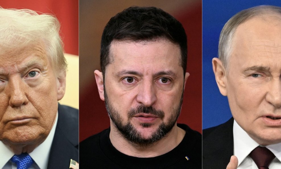 Donald Trump, Volodimir Zelenski, Vladimir Putin