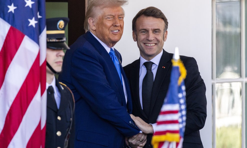 Donald Trump i Emmanuel Macron