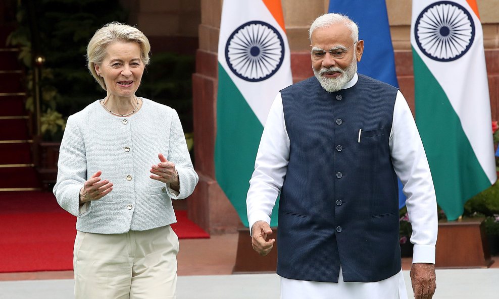 Ursula von der Leyen i Narendra Modi