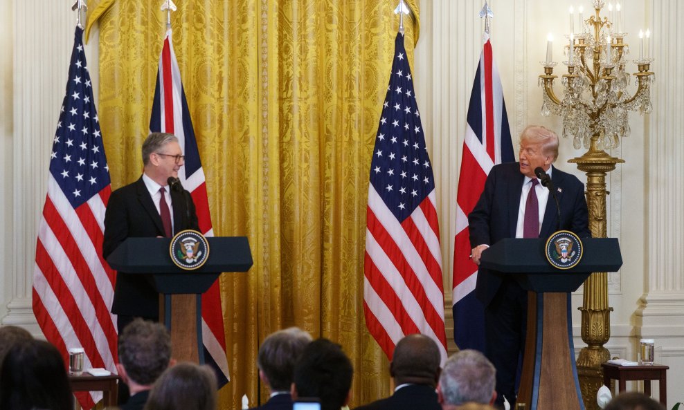 Kier Starmer i Donald Trump