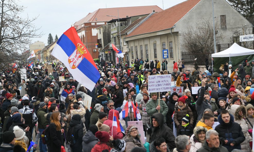 Prosvjedi studenata širom Srbije