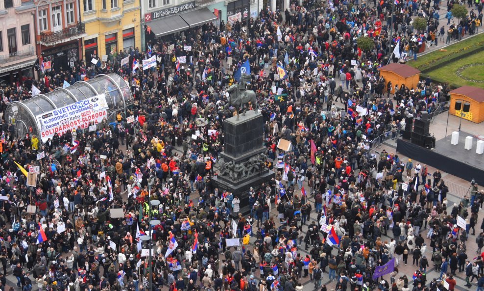 Studentski prosvjed u Nišu