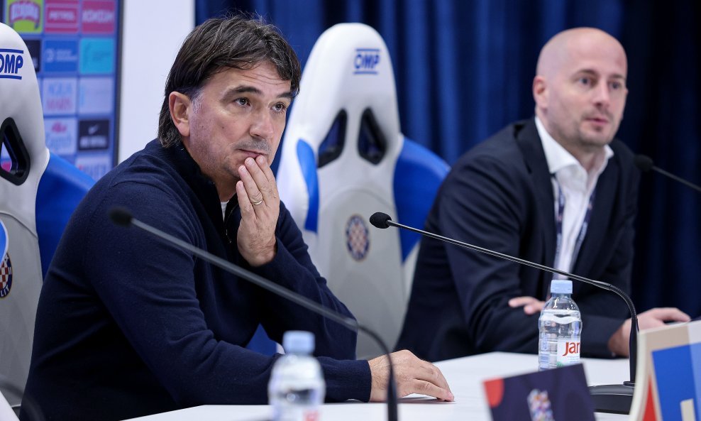 Zlatko Dalić i glasnogovornik HNS-a Tomislav Pacak