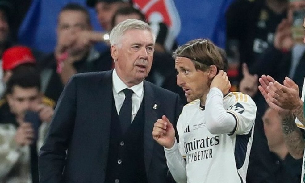 Carlo Ancelotti Luka Modrić Real Madrid